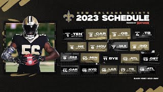 New Orleans Saints 2023 NFL Schedule Breakdown