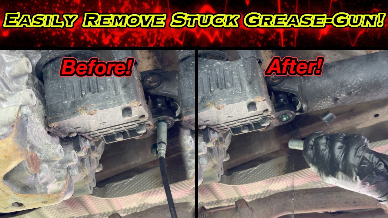 How To Remove Grease Gun From Zerk Fitting Easily Easily Remove Stuck