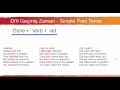 059 simple past tense dili geçmiş zaman