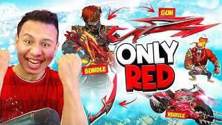 Insane Lvl 🔥 Everything Red ❤️ Only Challenge in Duo Vs Squad 😱 Tonde Gamer - Free Fire Max