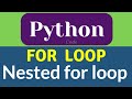 Nested for loop | python for loop