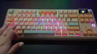 AK870 new color of keybaord  RGB lighting effect