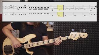 Fleetwood Mac - The Chain (bass cover with tabs in video)