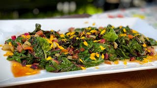 Wilted Rainbow Swiss Chard | Cooking with Styles