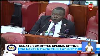 Sen. Oketch Eddy: This house is advised by orders that you either go the special committee way