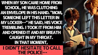 MY SON FOUND A MYSTERIOUS LETTER IN HIS LOCKER… WHAT I READ MADE ME CALL THE POLICE