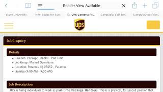 How to apply for UPS job/ Officially