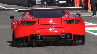 2016 Ferrari 488 GT3 \u0026 GTE First Debut On Track - Finali Mondiali Ferrari 2015