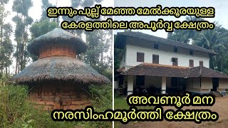 അവണൂർ മന നരസിംഹമൂർത്തി ക്ഷേത്രം #Avanoor mana #Anamangad #malappuram