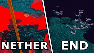 What Happen if you Infect the Nether and The End with the Sculk Horde??