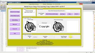Image Watermarking using DWT & DCT Matlab Project Source Code