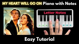 My heart will go on Piano Tutorial with Notes | Titanic Theme | Celine Dion | Perfect Piano | 2021