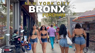 New York City Virtual Walking Tour - BRONX - FORDHAM Road - Bronx New York City