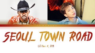 Lil Nas X, RM of BTS - Seoul Town Road (Old Town Road Remix) [Color Coded Lyrics/Eng] (한국어 자막)