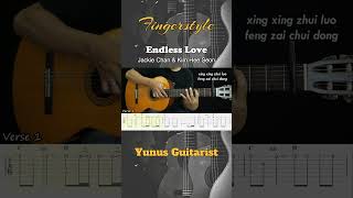 Endless Love - Jackie Chan & Kim Hee Seon - Fingerstyle Guitar Tutorial TAB + Chords + Lyrics