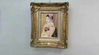 個展　油絵　福山雅子展③　♯舞妓さん　♯大王崎　♯フウセンカズラ　♯京都　♯オプトギャラリー　♯京都アーティストスタジオ