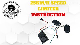 25kmh Speed Limiter Operating Guidelines