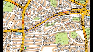 NORTH CIRCULAR ROAD IS CLOSED.HOW TO DRAW A CLOSED ROAD ROUTE.TFL TOPOGRAPHICAL EXAM ROUTE QUESTION.