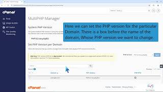 Learn how to change the PHP version on your domain using cPanel with Techtomic