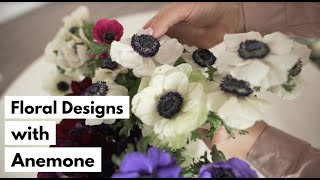 Designing with Anemone - The Social Rose #flowerdesign #floraldesigner #weddingdesign