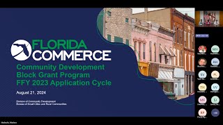 FFY 2023 CDBG Application Webinar
