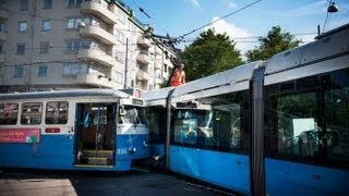 Tram crash: Two trams collide in Gothenburg, Sweden, injuring eight