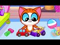 no no fasten your seatbelt song🎶 pilot and flight attendant story for kids😻 by purr purr tails