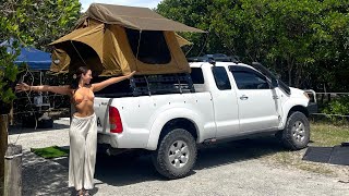 Black Rocks Campground Northern NSW/ Budget 4x4 camping/ testing our adventure kings rooftop tent