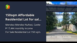 150sqm Affordable Residential Lot for sale near Tagaytay