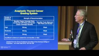 Anaplastic Thyroid Cancer, Research Overview, ATA Guidelines. Dr. Smallridge. ThyCa Conference.