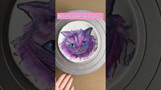 #art #diy #handmade #sanat #ceramics #draw #alice #aliceinwonderland #reklam değildir #chessirecat