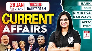 28 January Current Affairs 2025 | Current Affairs Today | Daily Current Affairs by Sushmita Ma'am