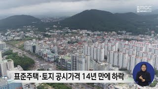 표준주택 공시가격, 표준지가 동반 하락