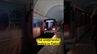 The METRO that goes UNDERWATER in Tbilisi, Georgia. #tube #subway #28