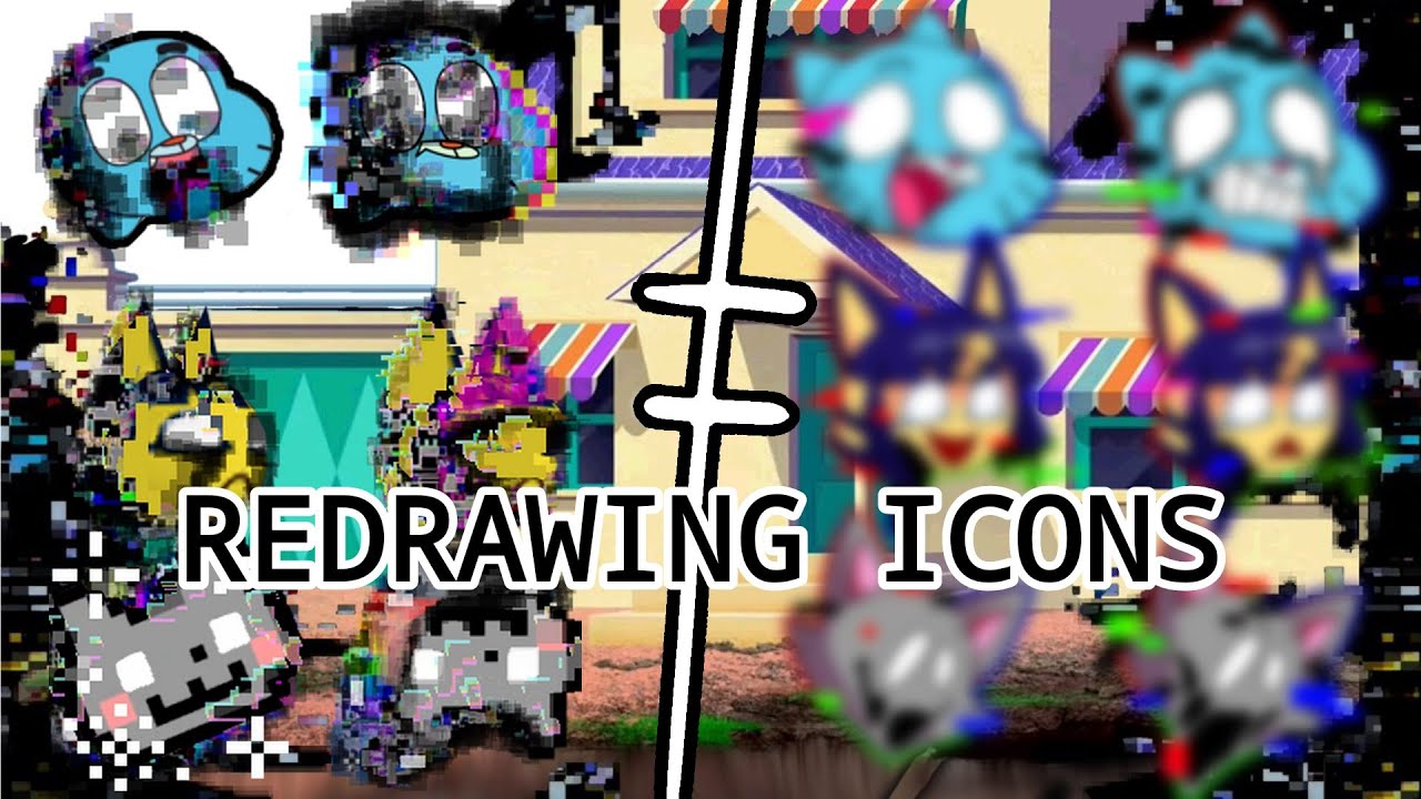 Redrawing Pibby Oggy V4 Icons Fnf Icons Ibispaint X Youtube