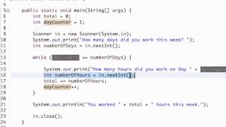 Java Loops - global vs local variables