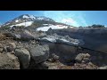 日帰り登山　大雪山　旭岳　雪渓仰ぐ