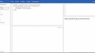 Isolate scope and custom directives in Angular js