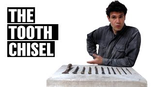 How to carve stone by hand | The TOOTH CHISEL