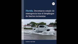 Florida: decretaron estado de emergencia tras el despliegue de fuertes tormentas