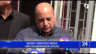 Beder Camacho niega ser colaborador eficaz: “Hoy me han vendido como el Montesinos del Gobierno”
