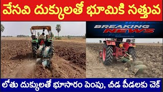 వేసవి దుక్కులతో భూమికి సత్తువ /భూమి కోతకు గురికాదు /చీడ పీడలకు చెక్ #