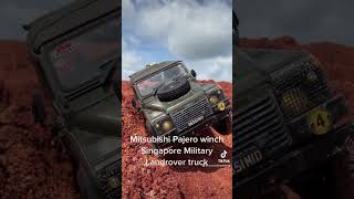 RCRun 80 Mitsubishi Pajero winch Singapore military truck 4x4 offroad truck RC crawler extreme