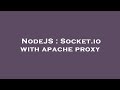 NodeJS : Socket.io with apache proxy