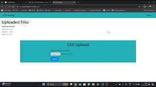 CSV Upload Project Using Node js, ejs, mongoDB