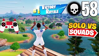 58 Elimination Solo Vs Squads Gameplay Wins (Fortnite Chapter 5 Season 2 PS4 Controller)