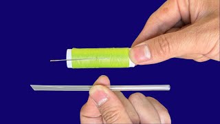 Threading a Needle in 1 Second, Easy for Seniors❗1秒で針を通す！老眼でも簡単❗1초 만에 바늘꿰기, 노안도 쉽게 해결❗一秒穿针，老花眼也能搞定❗