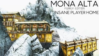 Skyrim SE Mods - INSANE PLAYER HOME!!  Mona Alta Family Edition XB1