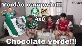 React Palmeiras 4x0 Água Santa !!! O Verdão é BI CAMPEÃO PAULISTA!!! Chocolate do Palmeiras !!!