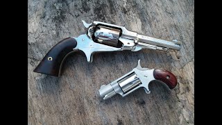 Remington Pocket Revolver .31 Vs NAA 22 LR Mini Revolver - Velocity, Penetration, \u0026 Accuracy Test